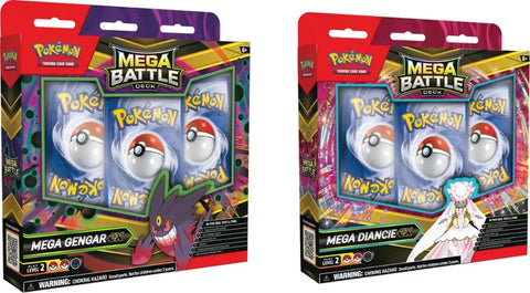 Pokémon TCG: Mega Battle Deck (Mega Gengar ex or Mega Diancie ex) - Styles May Vary