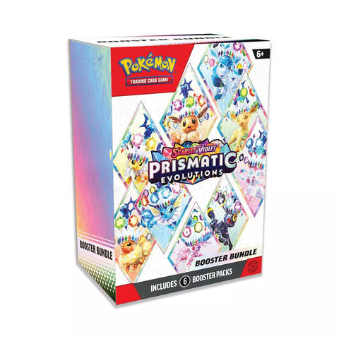 Pokémon TCG: Scarlet & Violet-Prismatic Evolutions Booster Bundle (6 Packs)