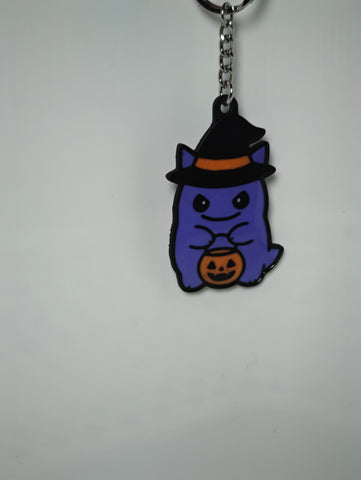 Gengar-Inspired Halloween Keychain